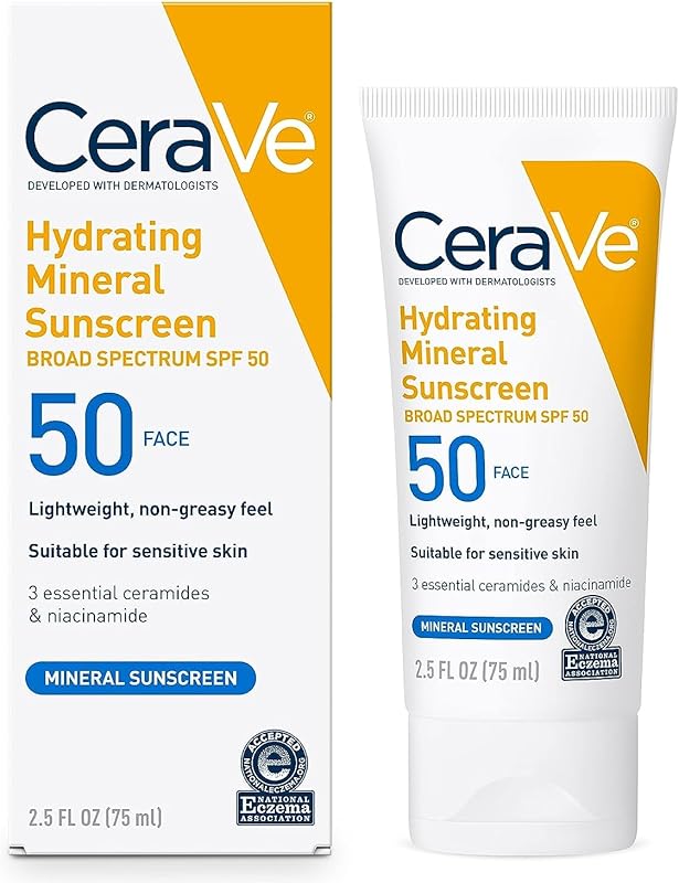 CeraVe Hydrating Mineral Sunscreen Face Lotion